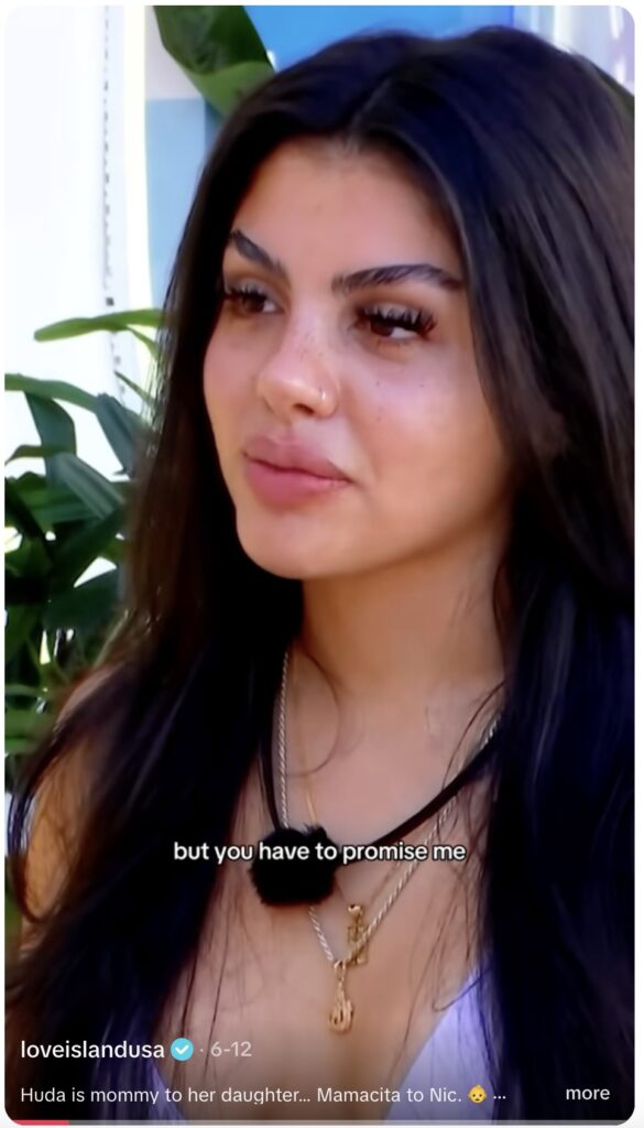 Screenshot of TikTok featuring the viral sound, "I'm A Mommy."