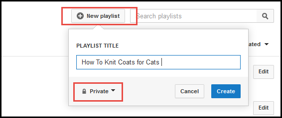ReelSEO private playlist